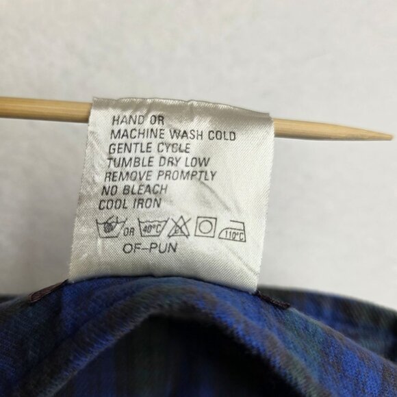 90s Woolrich Wrap Kilt Skirt L Cotton Tartan Plaid Tie Waist Vintage Deadstock - Picture 6 of 8